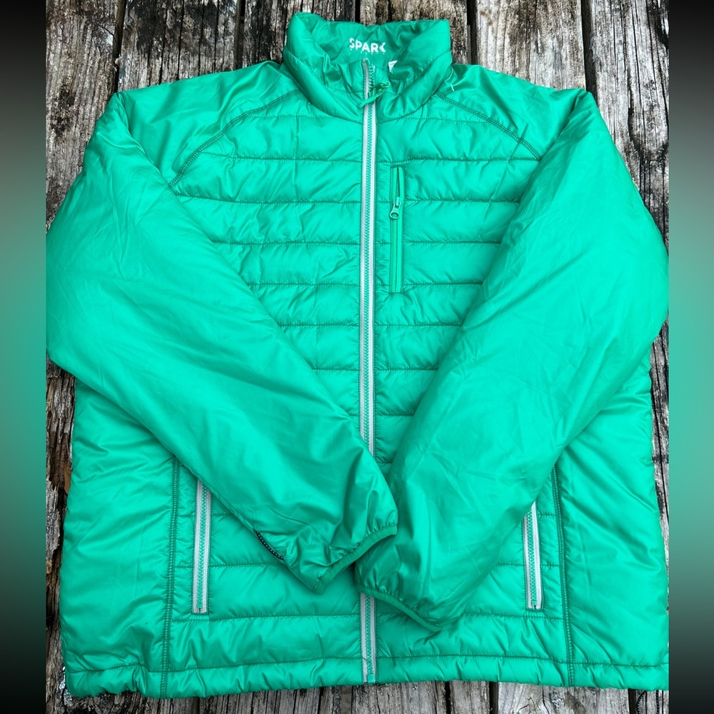 Cutter & Buck Men’s Spark System Packable Full Zip Quilted Green Jacket Size XL - Picture 3 of 7